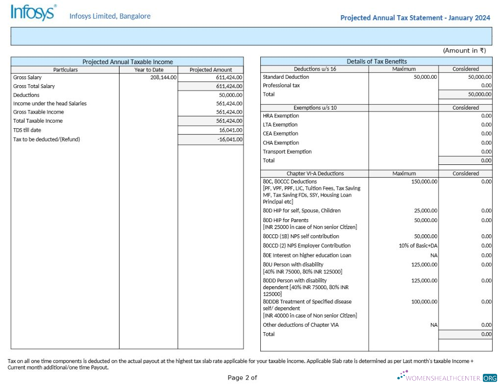 Download Infosys technology company salary slip template in Word and PDF formats.pdf, 2 Photoshop template